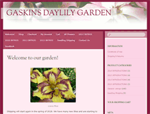 Tablet Screenshot of gaskinsdaylilygarden.com